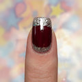 Stickers Ongles Bordeaux Pailleté – UV