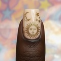 Stickers Ongles Lune et étoile dorées – UV