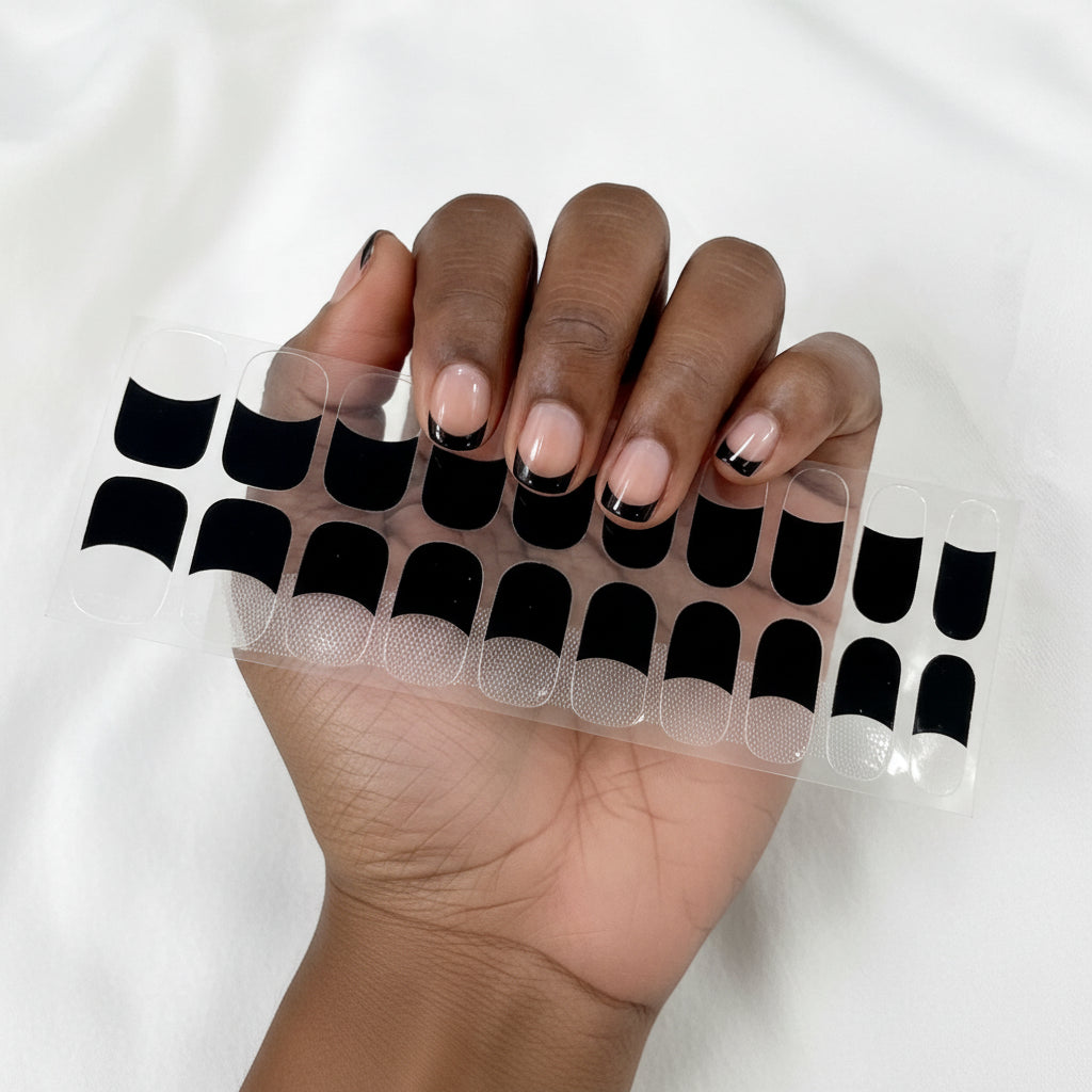 Stickers Ongles French Noir – UV