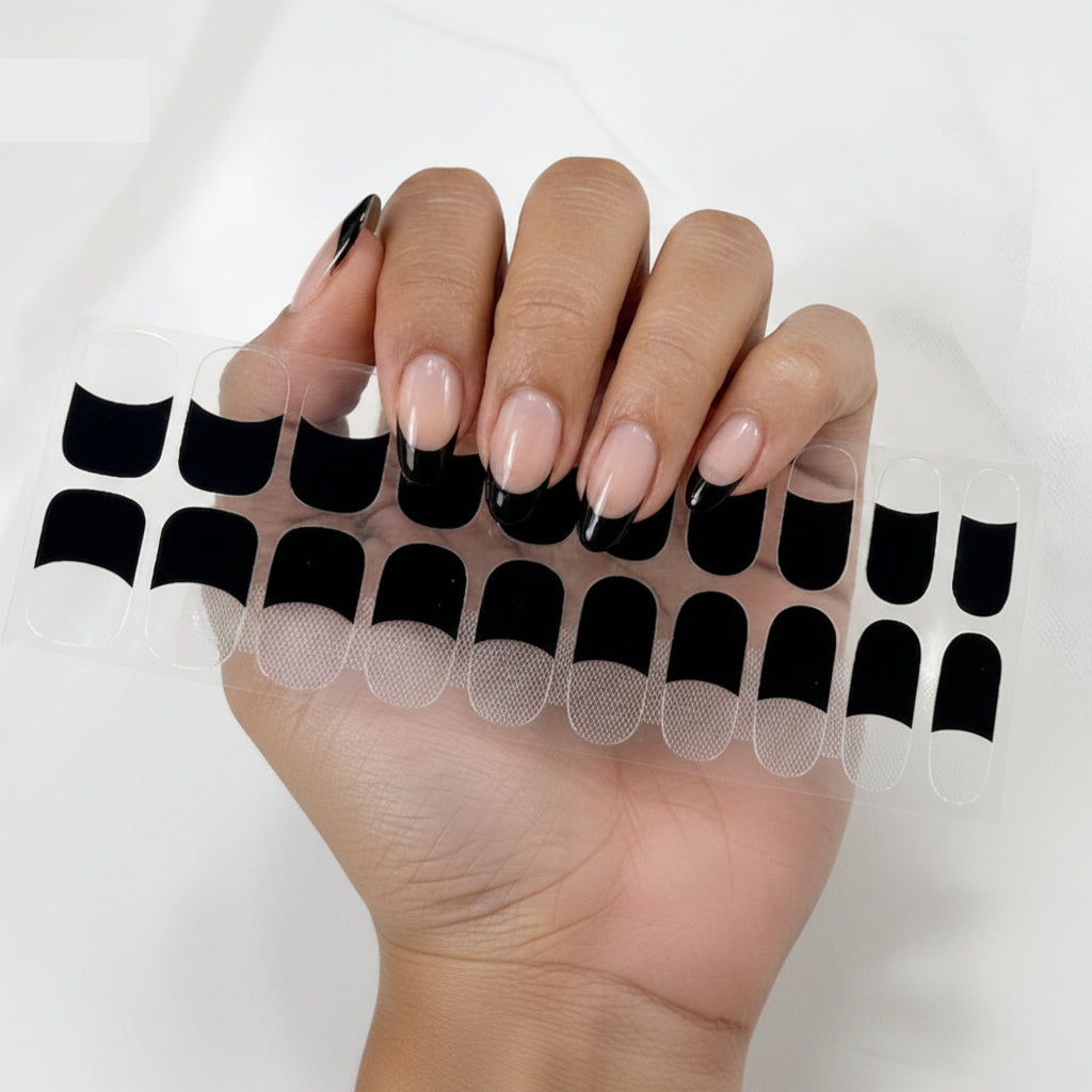 Stickers Ongles French Noir – UV