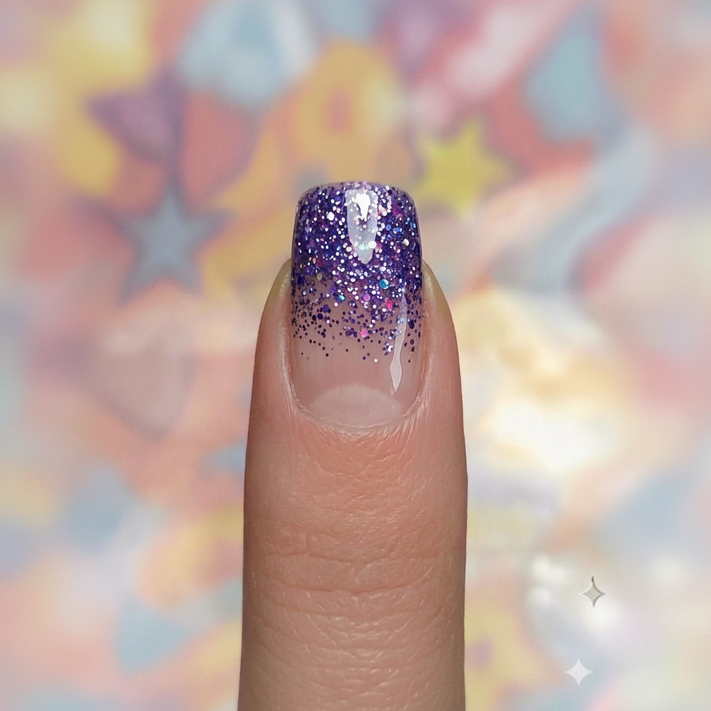 Stickers Ongles Dégradé Violet - UV