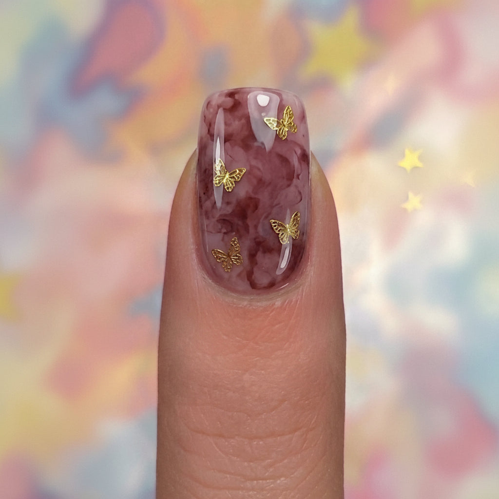 Stickers Ongles Marbré papillon – UV