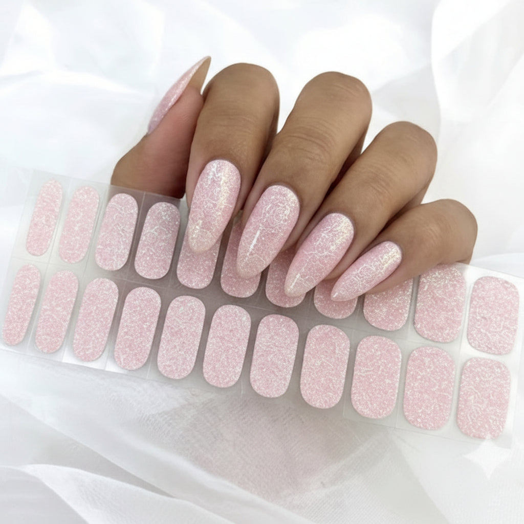 Stickers Ongles Rose nacré – UV