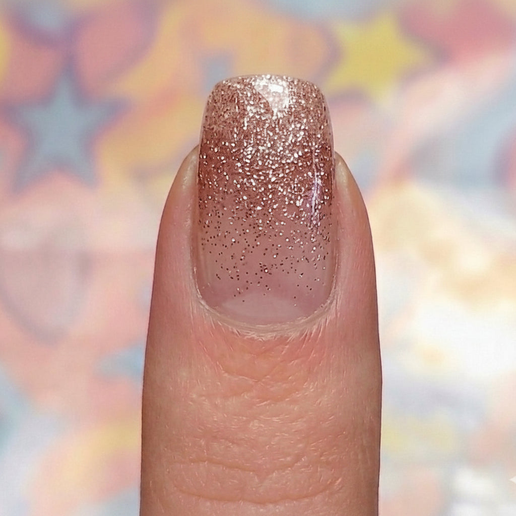 Stickers Ongles Dégradé Rose Pailleté – UV