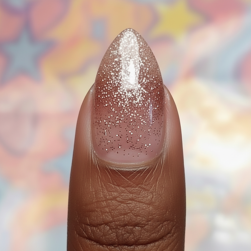 Stickers Ongles Dégradé Rose Pailleté – UV