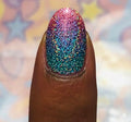 Stickers Ongles Arc en Ciel – Paillettes UV