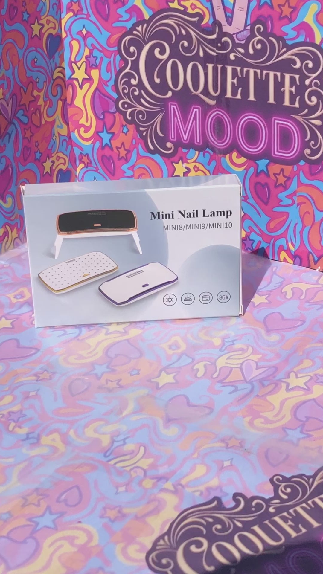 Lampe UV/LED 36W – Noir & Contour Doré